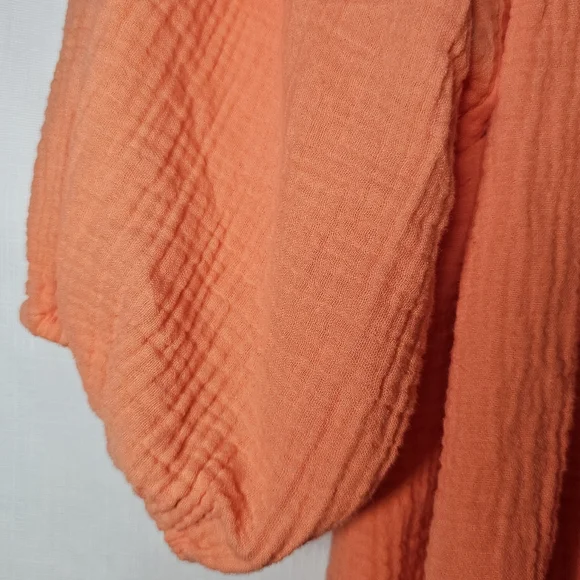 Melon Gauzy Top Oversized Medium - Picture 6 of 10